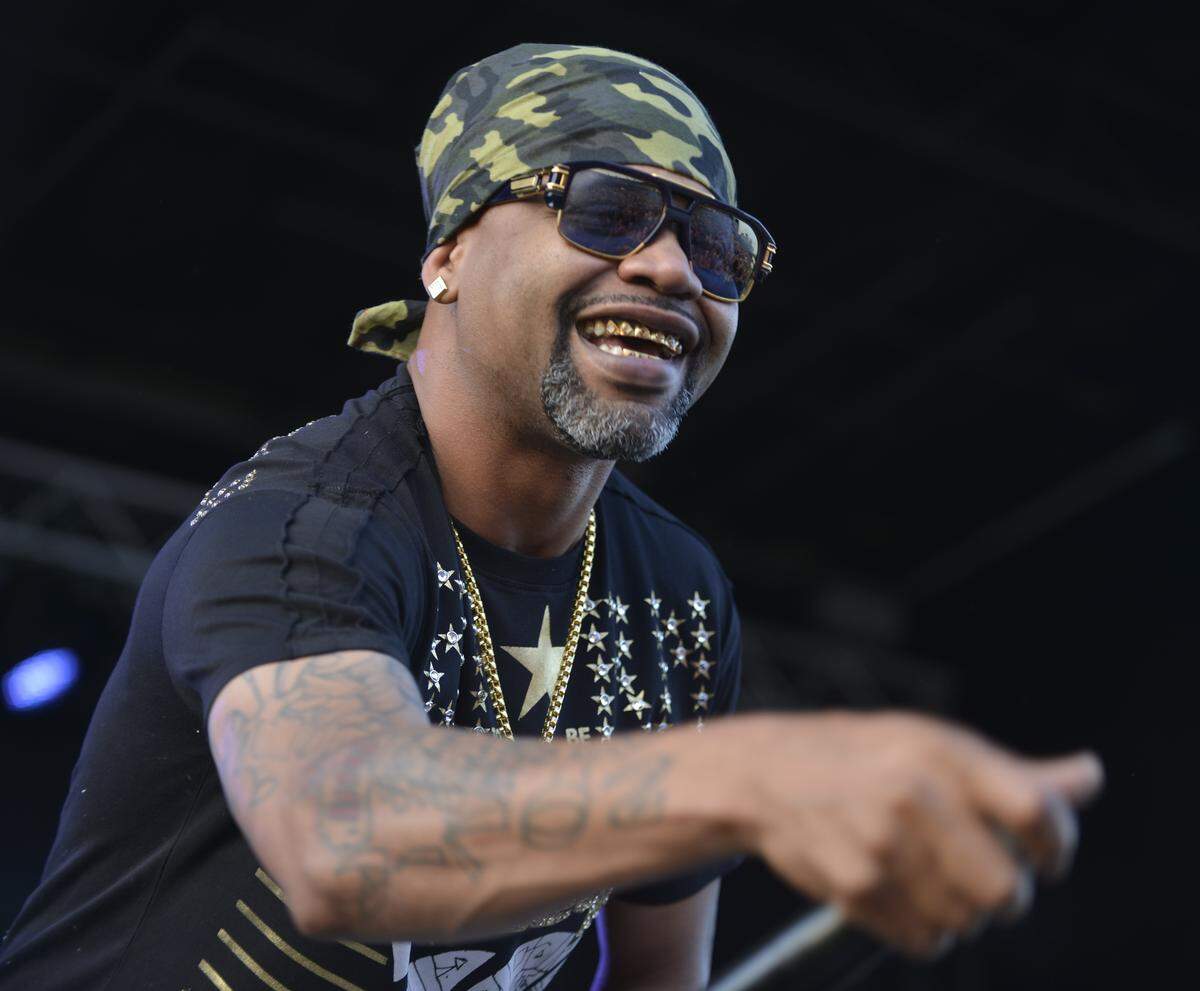 Rapper Juvenile, best known for his songs "Back That Thang Up" and "Slow Motion" opens the Nelly, Bone Thugs-N-Harmony, and Juvenile Concert on Saturday, May 19, 2018 at Whitaker Bank Ballpark in Lexington, Kentucky. 