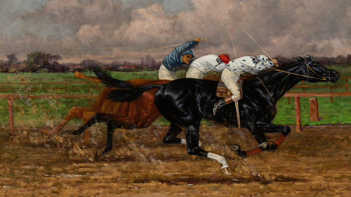 The Finish, 1893, by Henry Stull; Oil on canvas