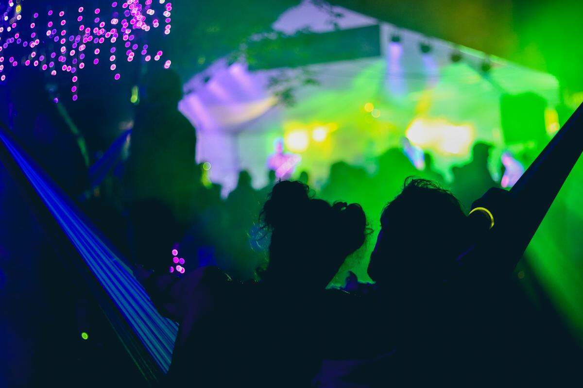 The Moonshiner’s Ball in Livingston County in the Daniel Boone National Forest offers plenty of spots to put up hammocks and get away from the world to enjoy live Americana music.
