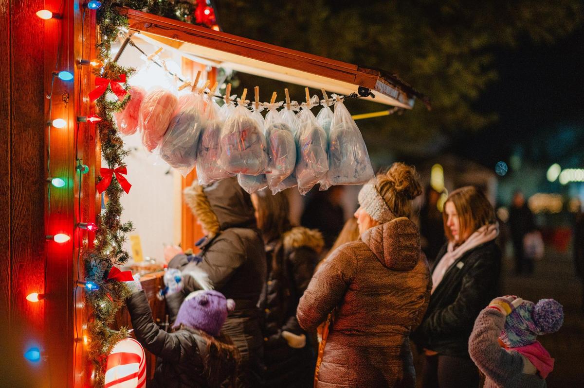 The Holiday Village at Southern Lights at the Kentucky Horse Park in Lexington, Ky. includes many craft and food vendors.