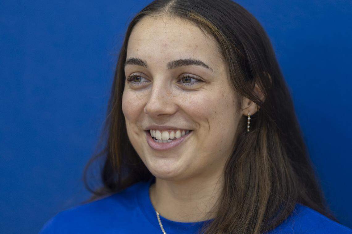 Georgia Amoore, who brought an All-America pedigree to Kentucky, has had to change the way she’s used to playing this season because of the team coach Kenny Brooks has built around her.