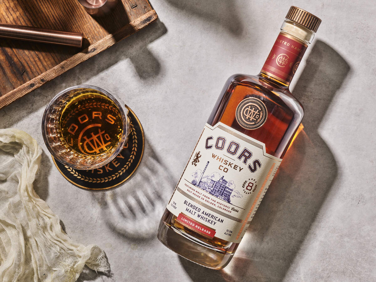 Coors Whiskey Co. unveiled a new limited-release, eight-year-old blended American malt whiskey, for $79.99.