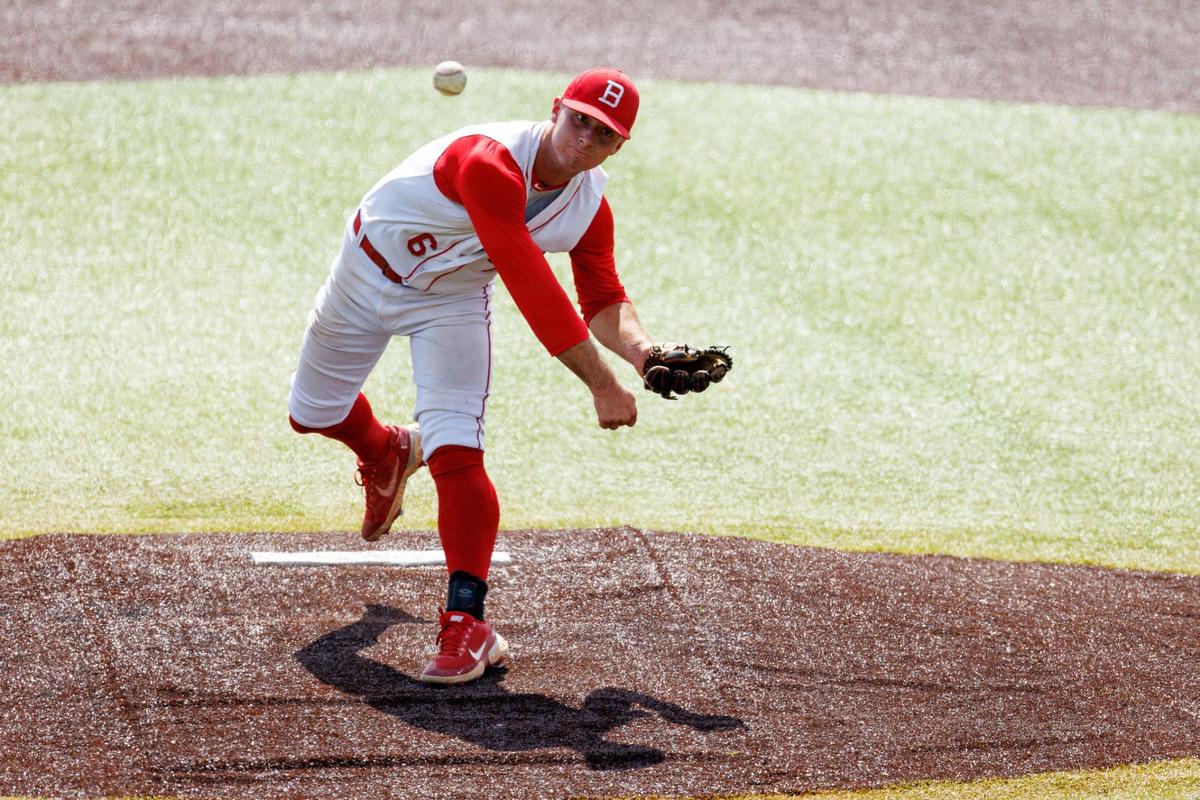Boyd County’s Jake Biggs allowed one hit in blanking Danville during Thursday’s opening game of the state tournament at Kentucky Proud Park.