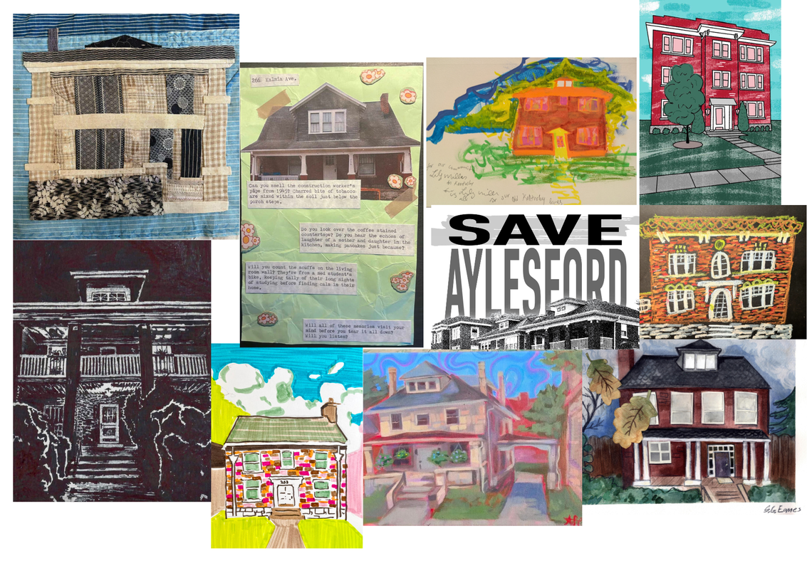 A group of Lexington artists created a zine about the proposed demolition of buildings at Rose and Maxwell.