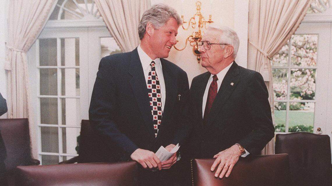 President Bill Clinton and Sen. Wendell Ford were allies during Clinton's two terms in the White House.  