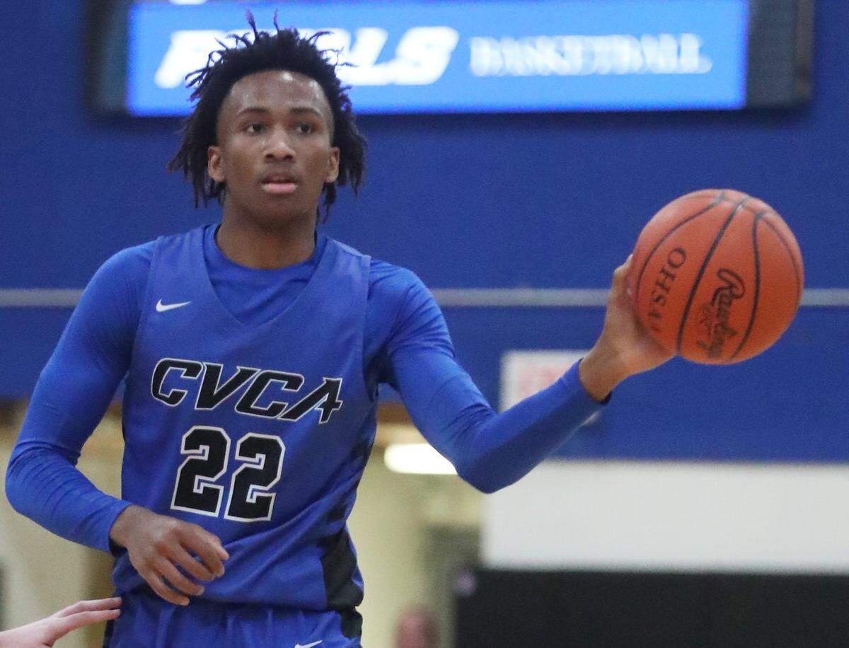 Darryn Peterson of Huntington Prep in West Virginia is a five-star guard prospect in the 2025 recruiting class.