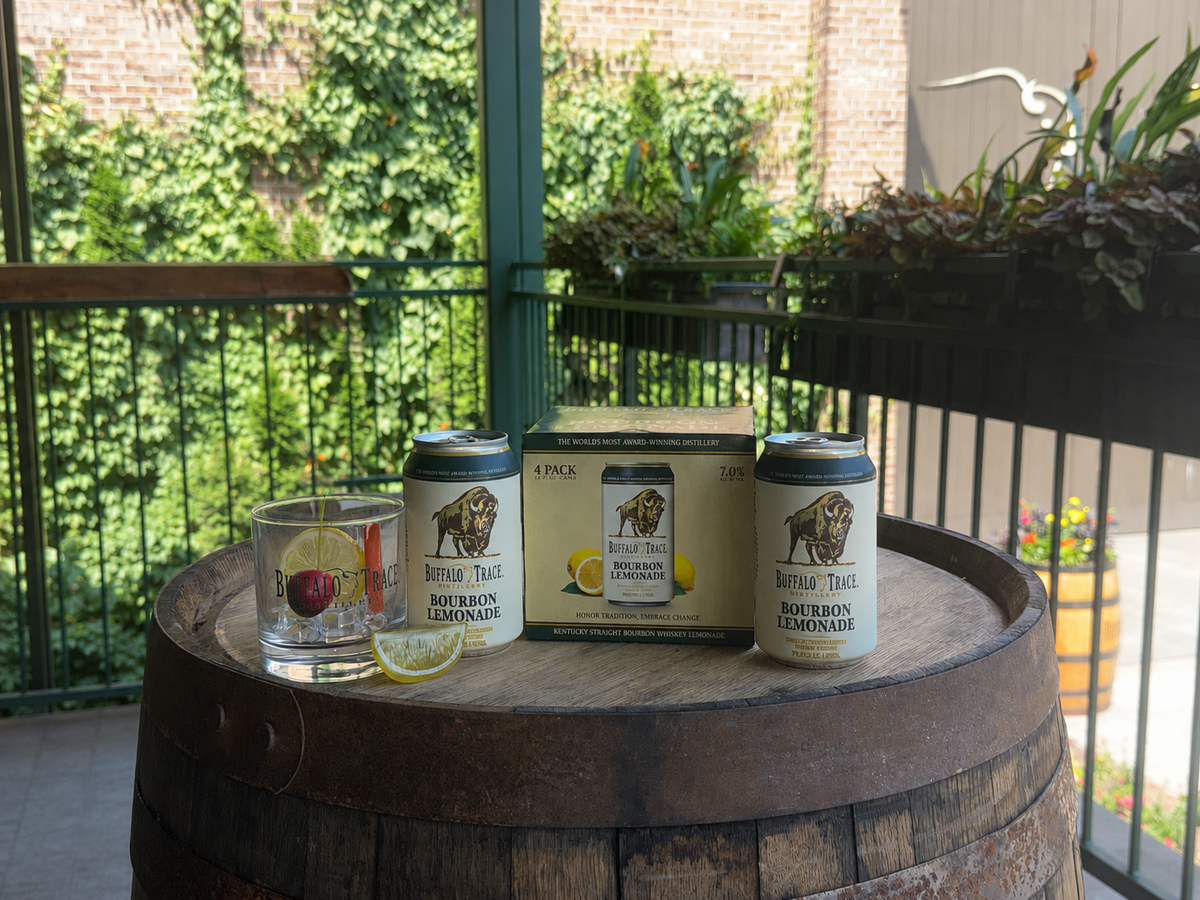 Buffalo Trace Distillery will have Bourbon Lemonade canned cocktails for sale in the gift shop, with free samples beginning in July.
