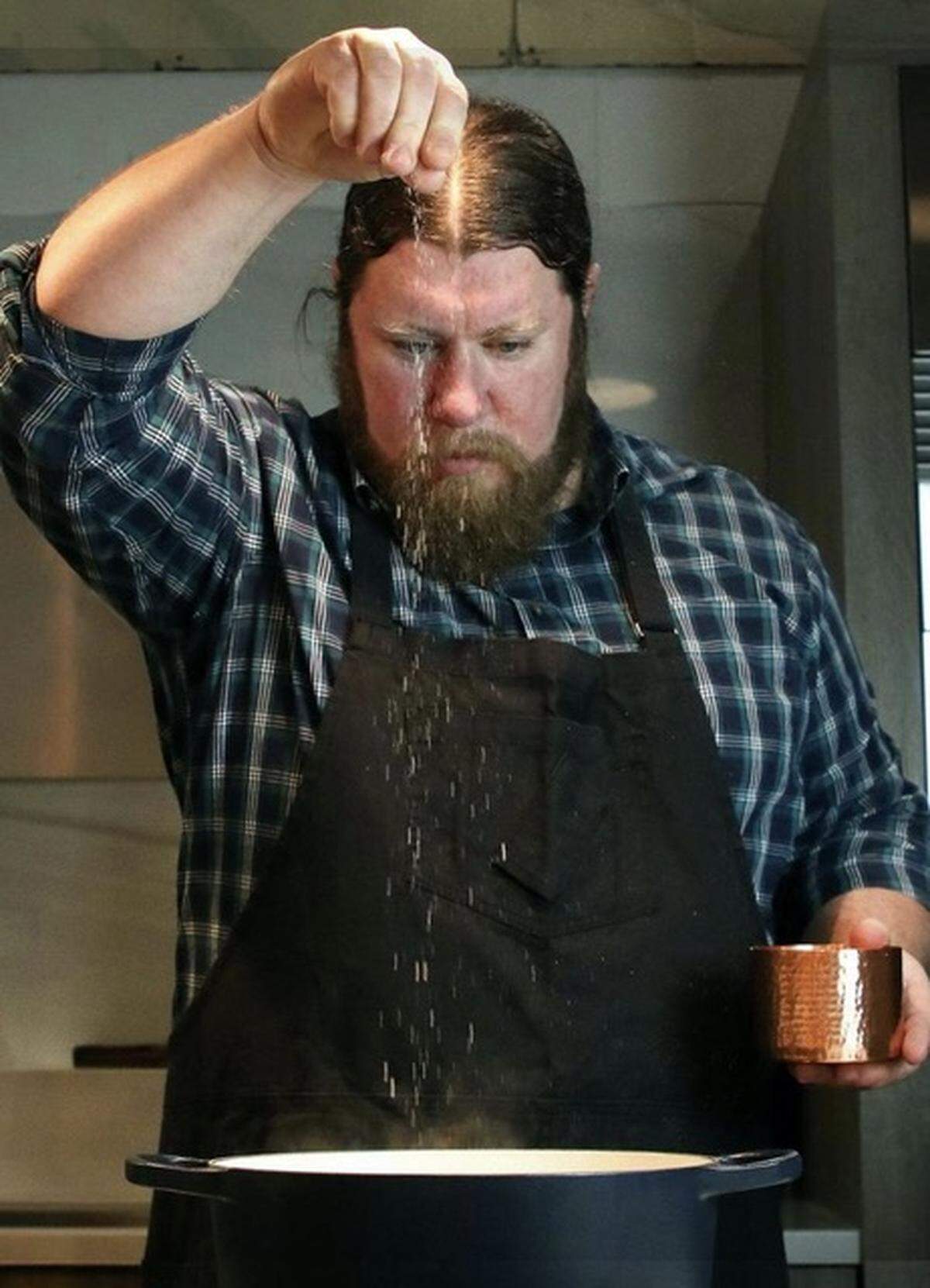 My Morning Jacket Patrick Hallahan is also an accomplished chef and former co-owner of Butchertown Grocery in Louisville. During the pandemic shutdown, he streamed a cooking show online and is in discussions on expanding that project.