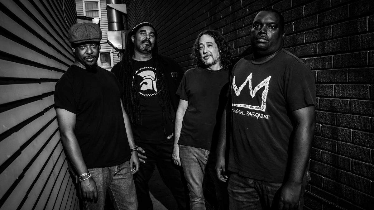 Jerrod Figgs, second from left, with Sunny Cheeba: Steve Cherry, Figgs, Tim Welch and Wendell Rodgers. Figgs died July 30 after a brief illness.