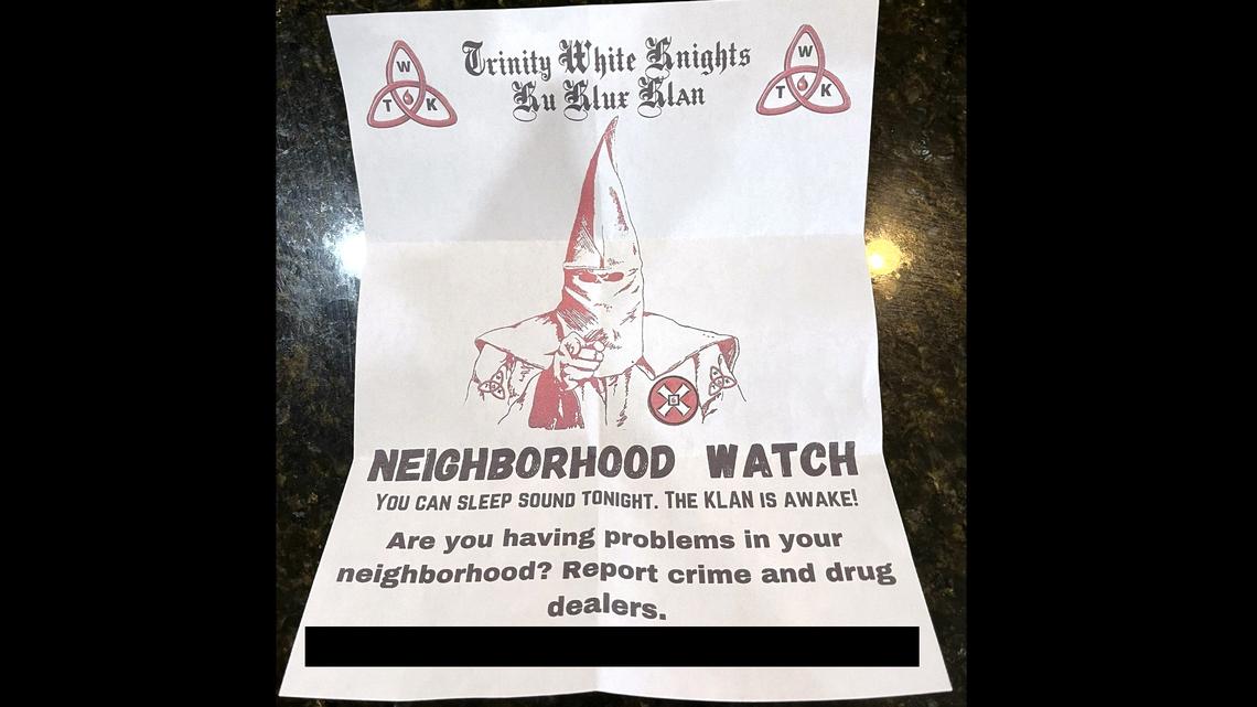 A flyer promoting the Ku Klux Klan was spread around multiple Mt. Sterling, Ky. neighborhoods, police say.