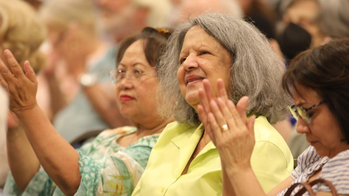 The crowd cheers as the votes are a unanimous “yes” from all councils present during the BUILD’s 2024 Nehemiah Action Assembly at the Central Bank Center in Lexington, Ky on April 30, 2024.