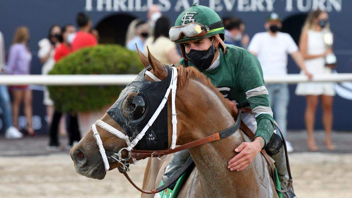 Irad Ortiz Jr. guided Known Agenda to a victory in the Florida Derby at Gulfstream Park last Saturday.