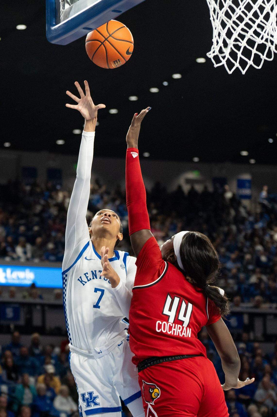 Teonni Key is averaging 12.3 points and 9.6 rebounds per game in her first season for Kentucky.