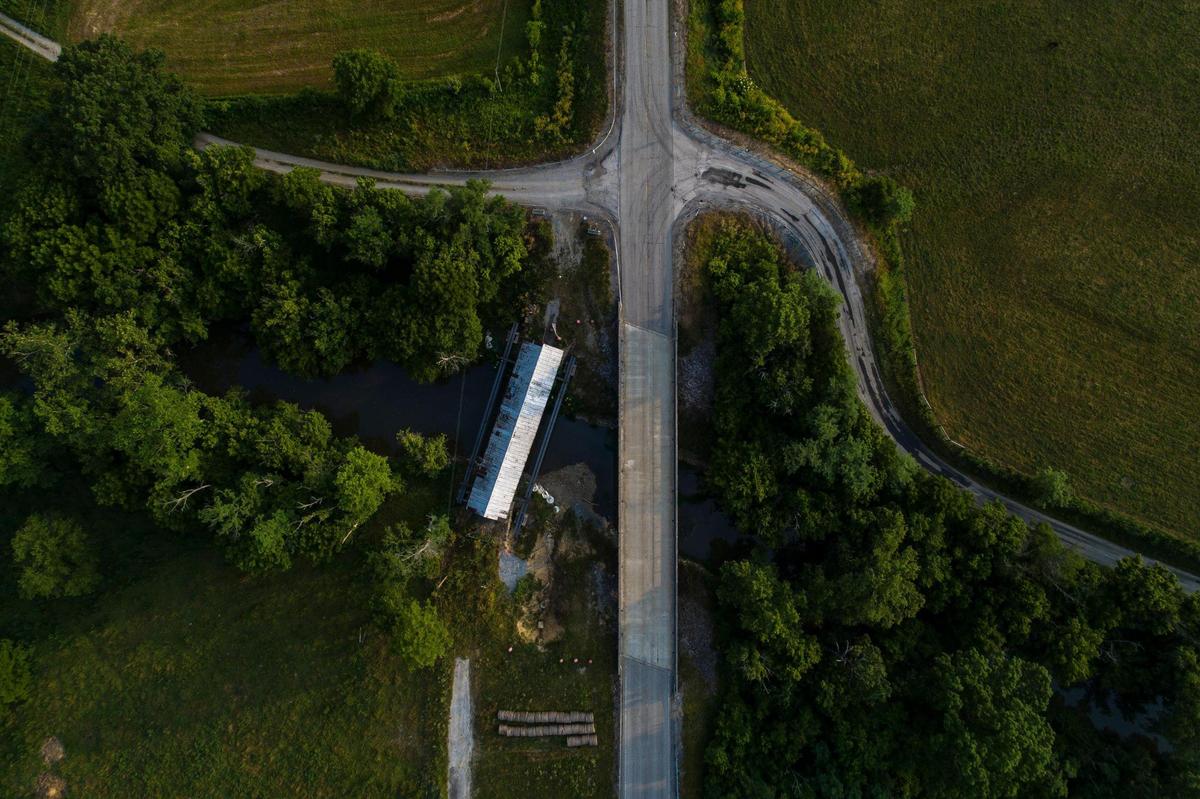 Grange City Covered Bridge near Hillsboro in Fleming County, Ky. Sunday, June 26, 2022