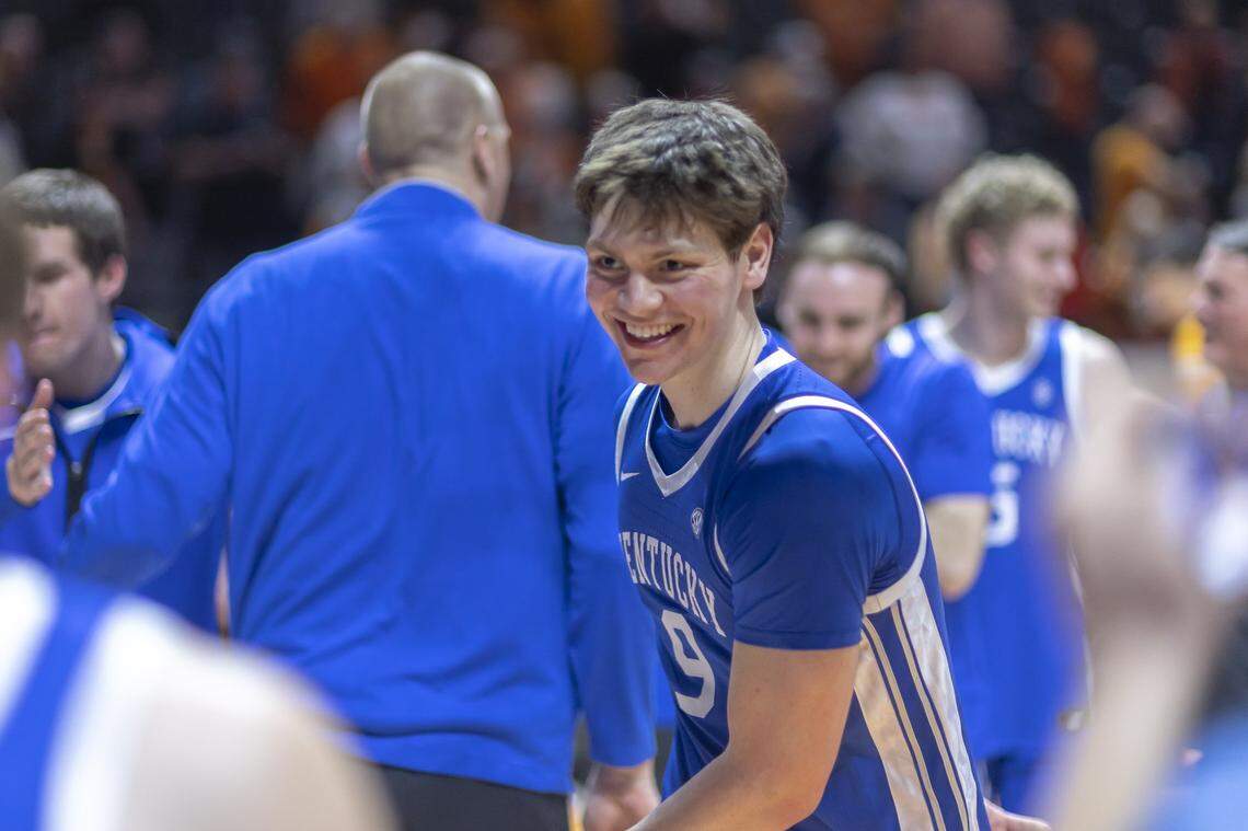 Kentucky forward Trent Noah averaged 2.7 points in 24 games for the Wildcats during the 2024-25 season.