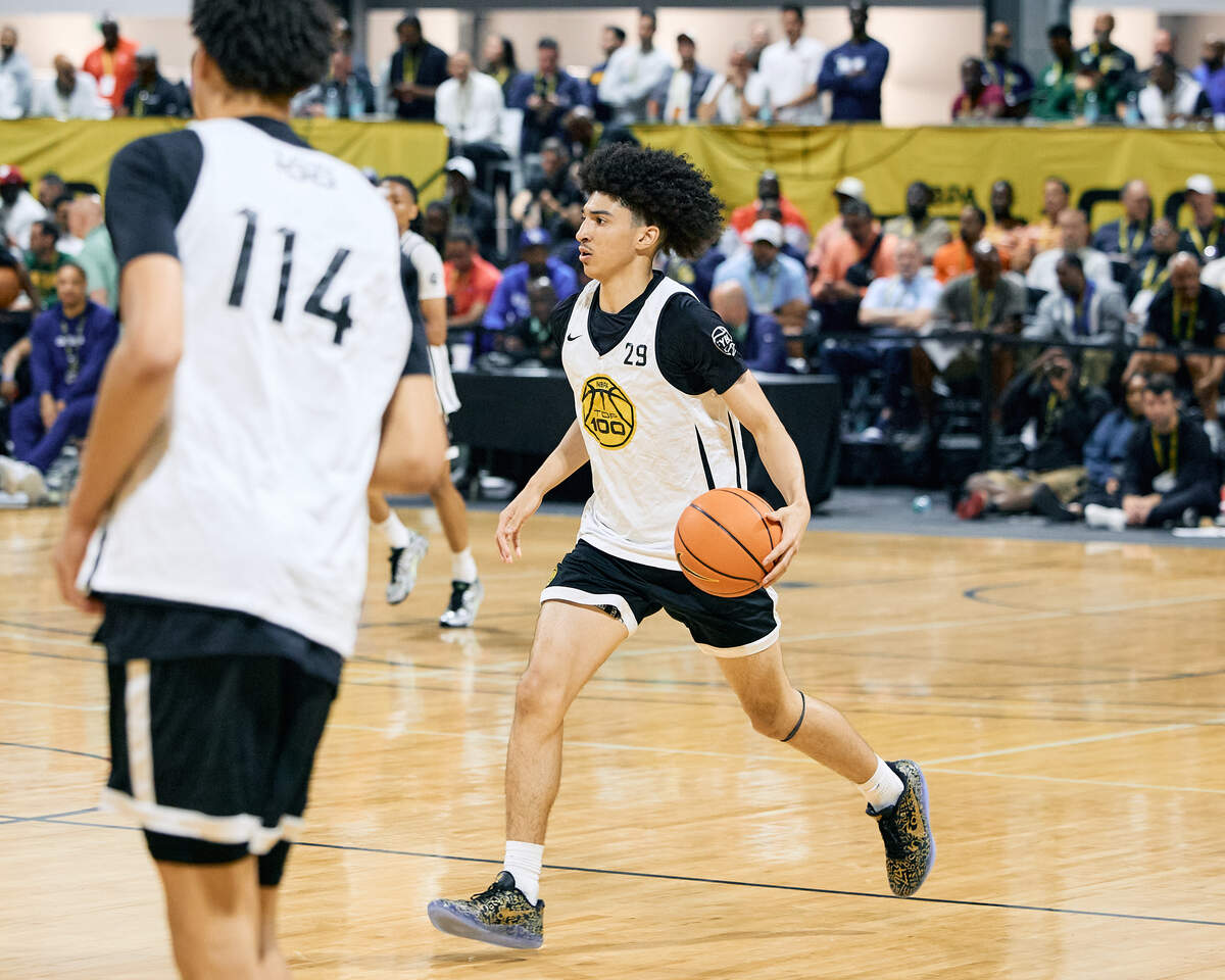 Class of 2027 college basketball recruit Cayden Daughtry is the No. 9 overall prospect in the rising high school senior class according to 247Sports.