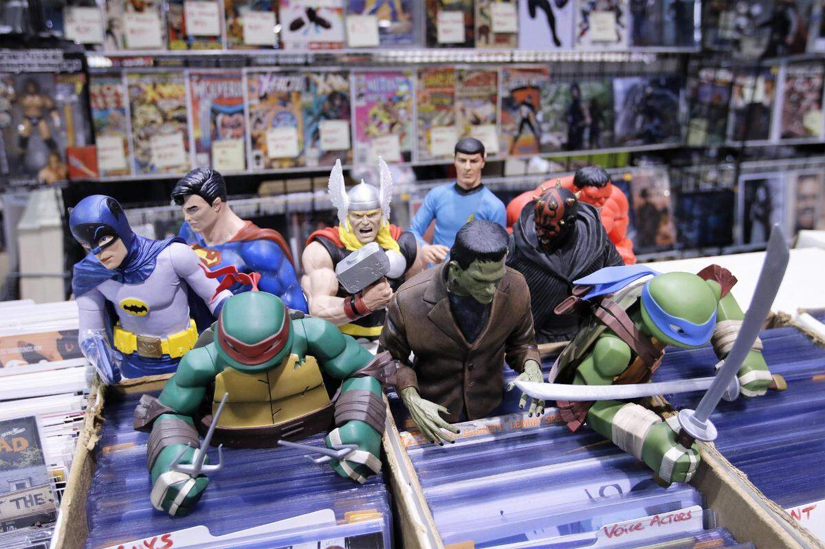 Pop culture piggy banks was some of the merchandise for sale at the 2016 Lexington Comic & Toy Convention.