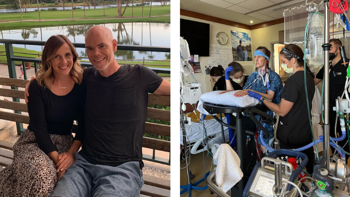 Wellington Elementary teacher Emily Presley was a “model of health” before a virus called parainfluenza led to damage in her lungs, husband Jeff said. She has been on an ECMO machine for over four months and is going through multiple therapies for actions like walking and swallowing.
