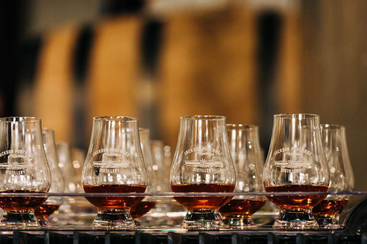 Jackson Purchase Bourbon is 117.8 proof, with a deep color and complex flavor even though it is only four years old. “I would put it up against a much older whiskey,” master distillery Craig Beam said.