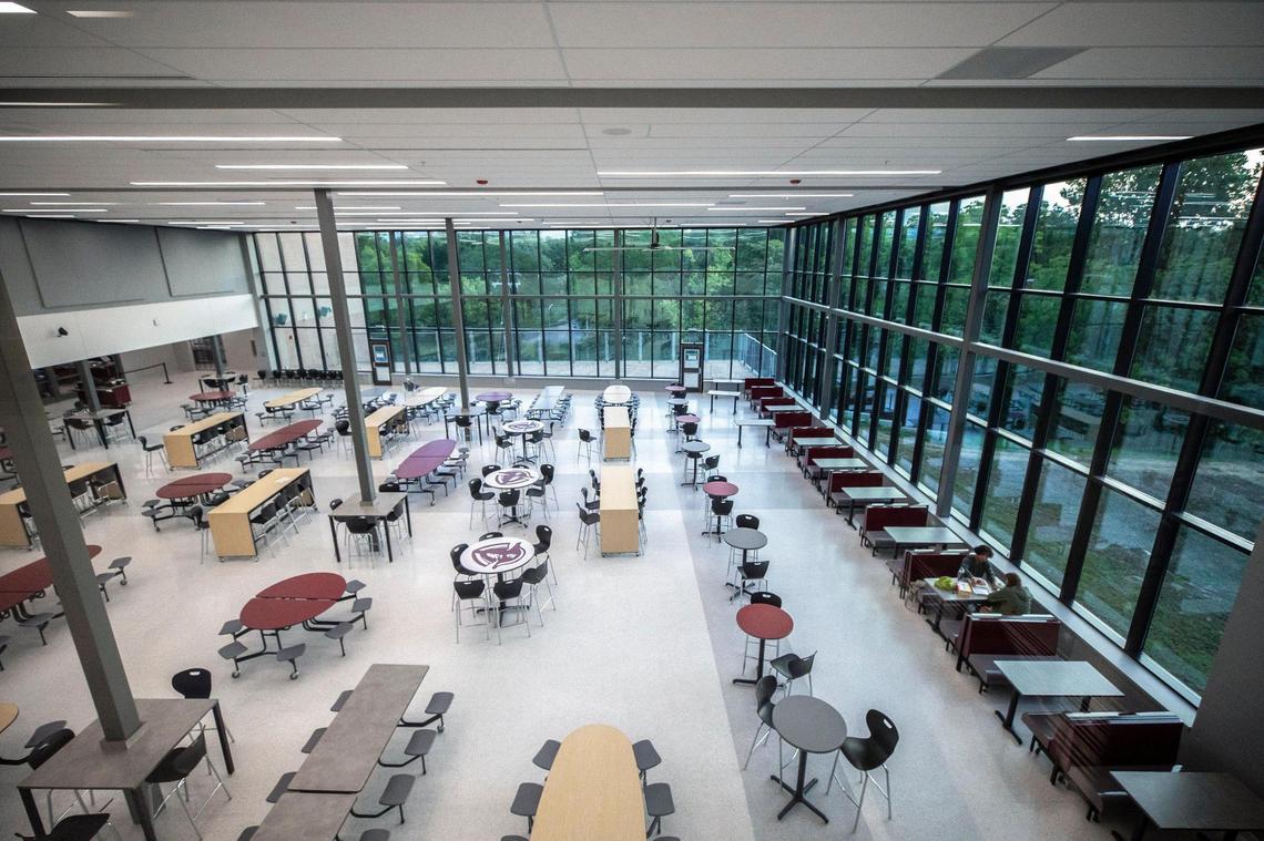 The new $84.5 million Tates Creek High School building opened for students on the first day of school, Wednesday, Aug. 10, 2022.
