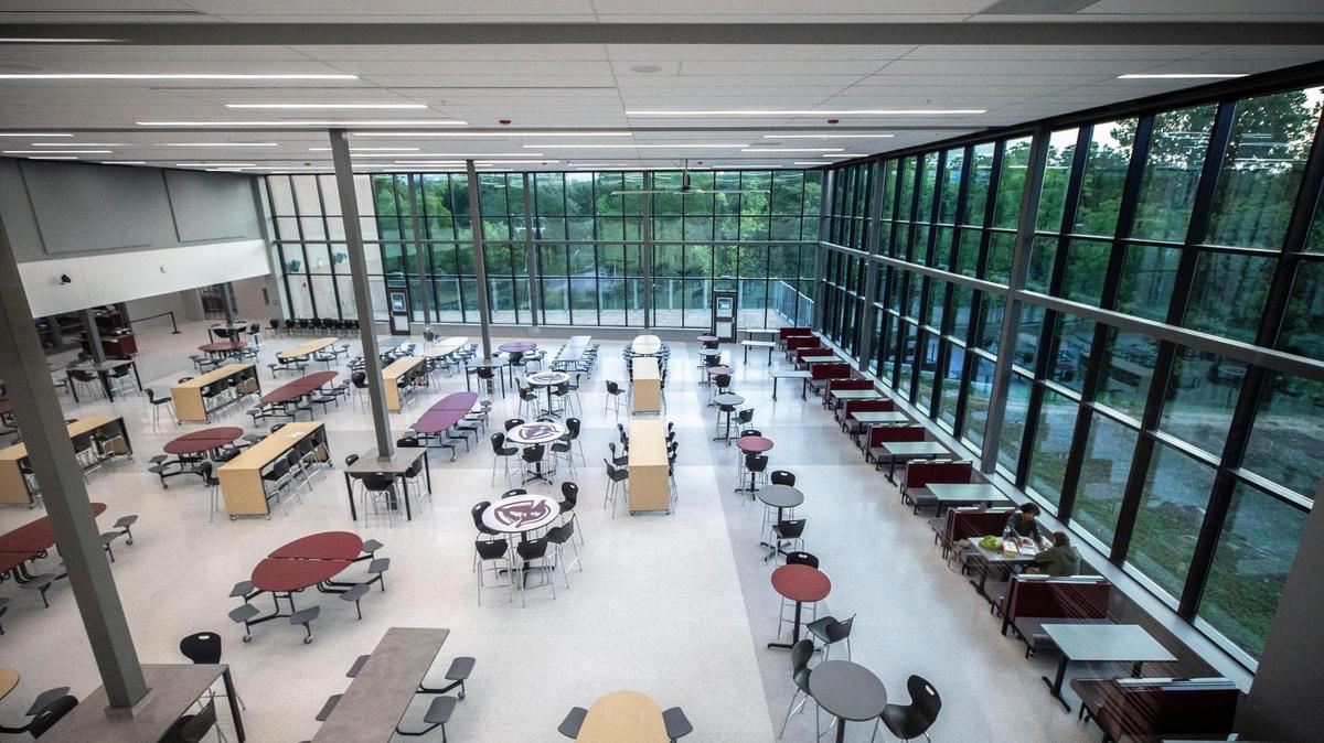 The new $84.5 million Tates Creek High School building opened for students on the first day of school, Wednesday, Aug. 10, 2022.
