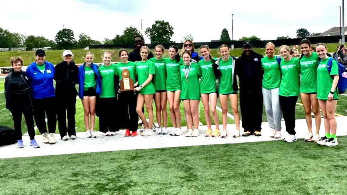 Four in a row for Lexington Catholic’s girls track team at regional meet