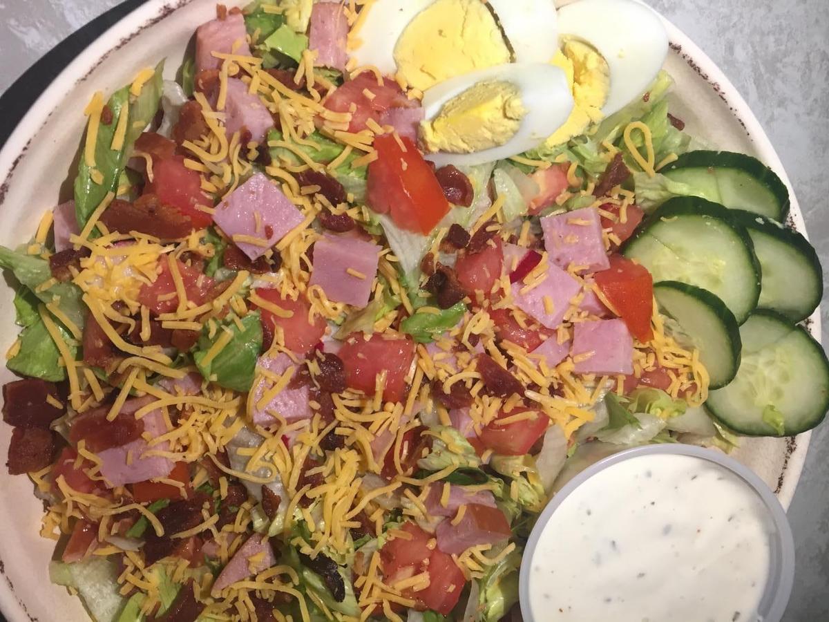 A chef salad at the Wigwam Drive-In at 419 S. Third St. in Ravenna, Ky., on Wednesday, Feb. 23, 2022