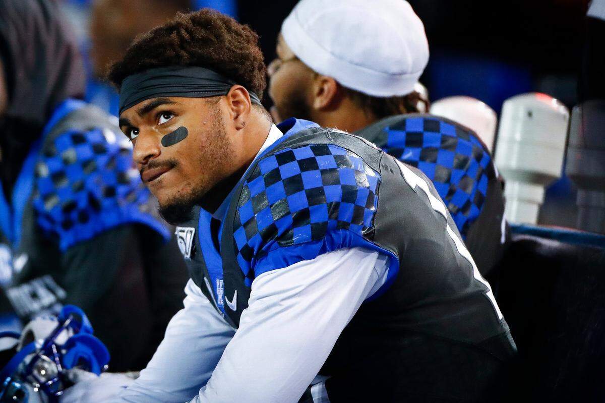 Kentucky running back A.J. Rose (10) ran for 68 yards on 10 carries last week vs. No. 1 Alabama.