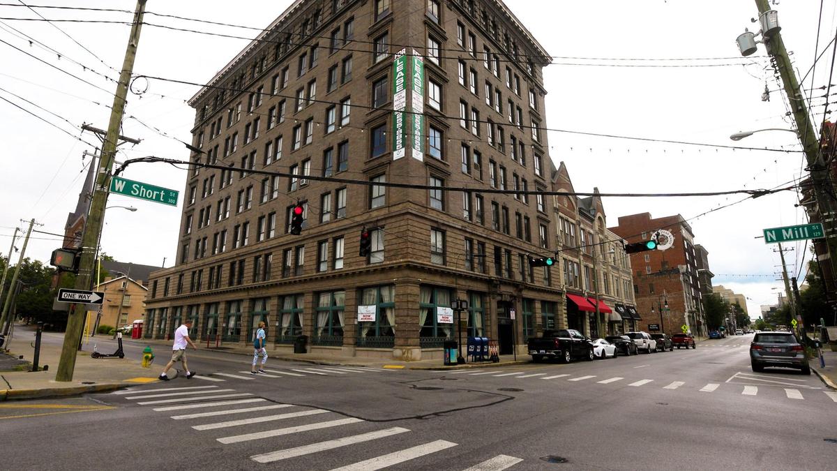 Frank & Dino’s restaurant on the corner of Short Street and Mill Street is on the ground floor of 271 W. Short, in the historic Security Trust Building. The former bank vault is now the private Sinatra Room.