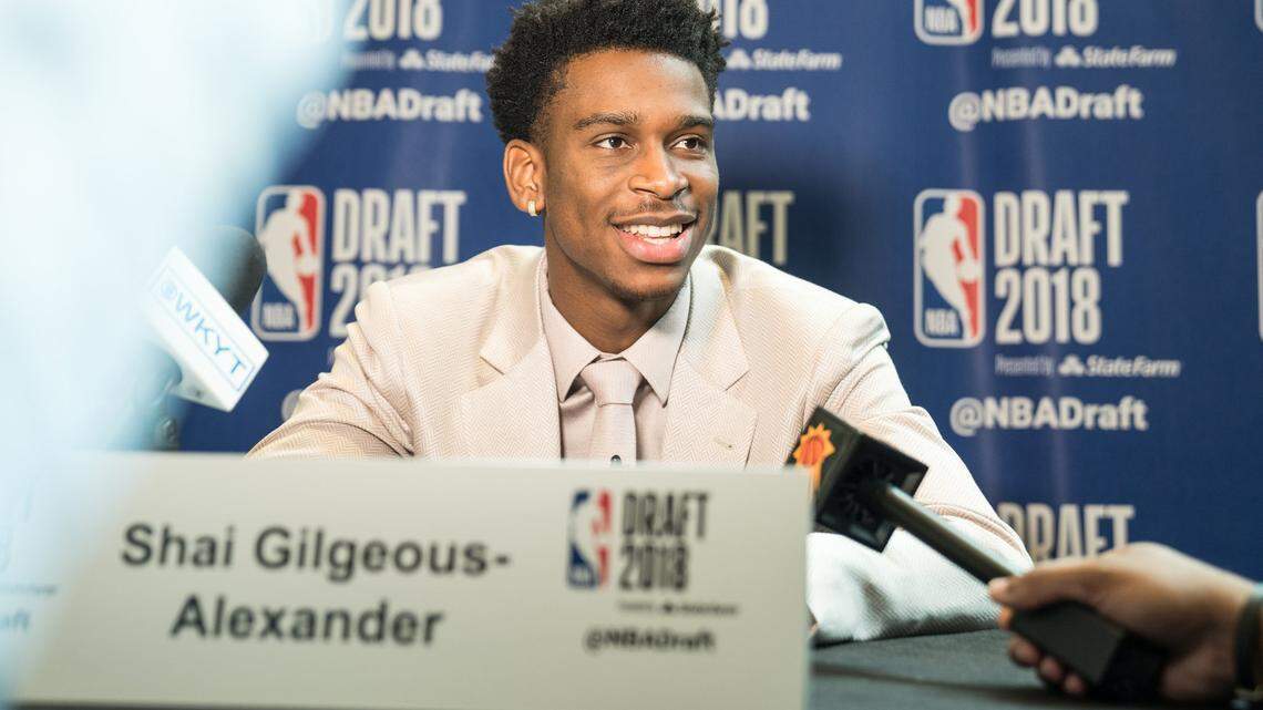 Kentucky's Shai Gilgeous-Alexander spoke to the media Wednesday a day ahead of the 2018 NBA Draft.