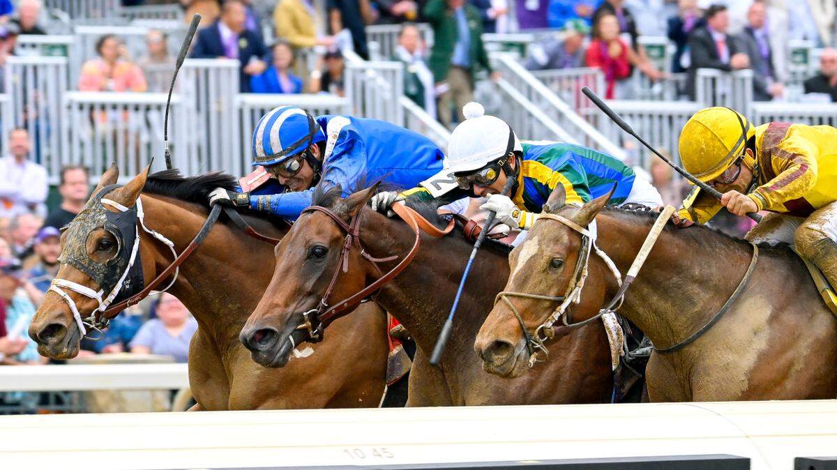 ‘It was just inches.’ Three-horse photo finish decides thrilling Breeders’ Cup Distaff.