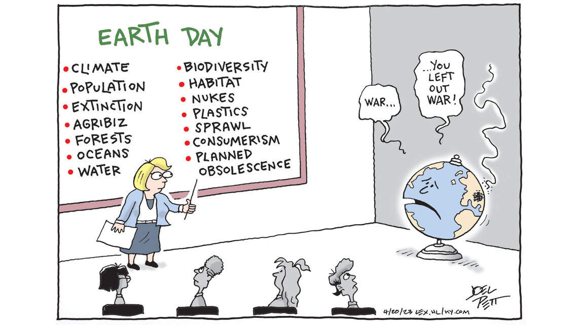 Joel Pett on what is often forgotten on Earth Day