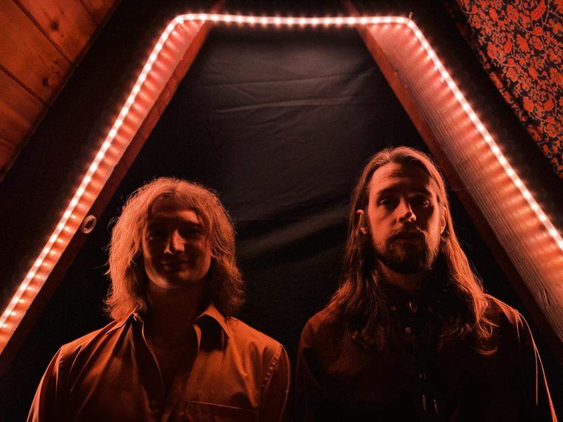 Kristofer Bentley, left, and Nicholas Jamerson are the local country music group Sundy Best.