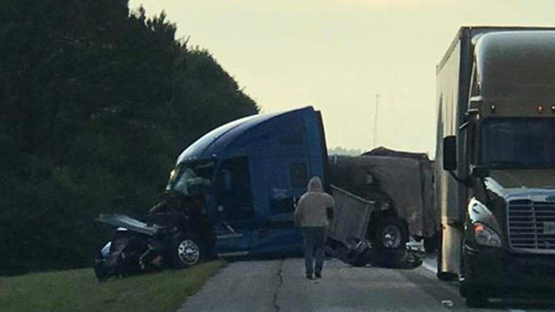 A crash closed southbound Interstate 75 at mile marker 49 Friday night.