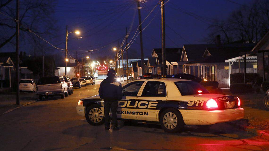 Lexington police's search for the driver in a fatal hit-and-run on Georgetown Road led them to East Second Street early Wednesday. Dogs and helicopters were used initially near the crash scene.  