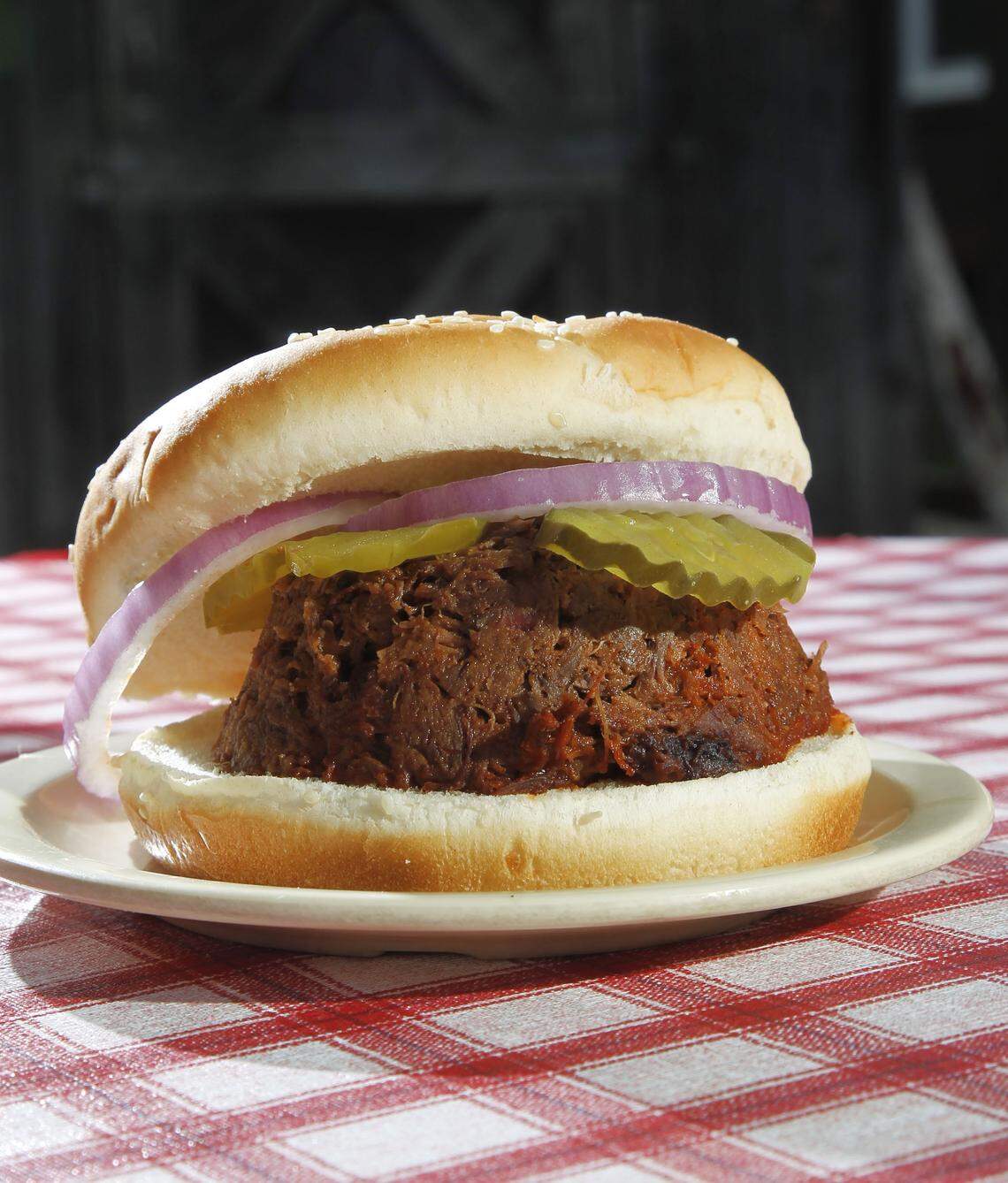 A jumbo mutton sandwich (4 oz.) at Billy’s Bar-B-Q, May 7, 2013. Mutton could come pulled or chopped and in 2007, this sandwich cost $4.99 ($7.78 adjusted for inflation).