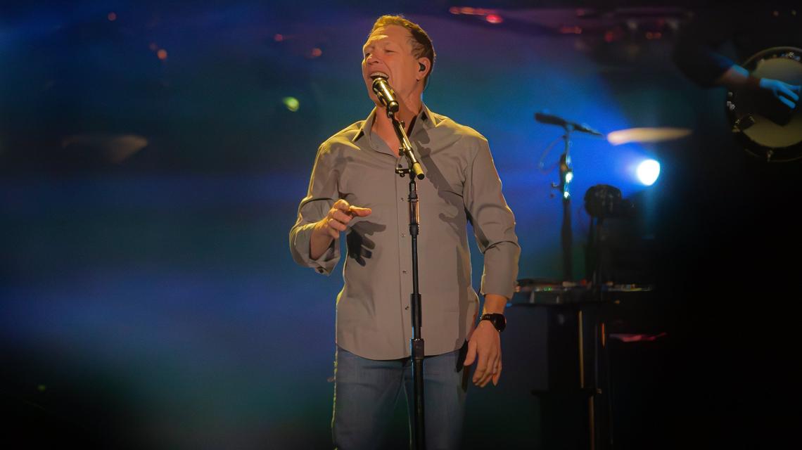 American country music artist Craig Morgan shares tunes his music during the Blake Shelton Friends and Heroes 2025 tour at Rupp Sports Arena on February 27, 2025, in Lexington, Ky
