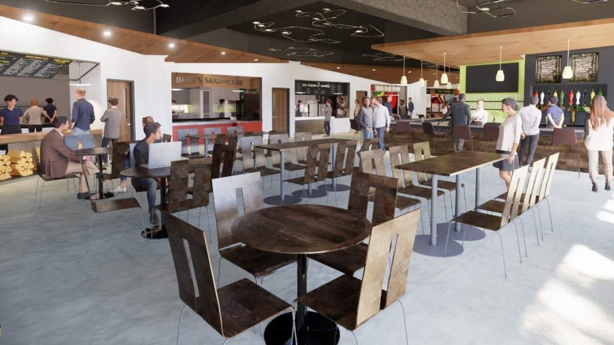 A food hall focused on local eateries, craft beer and coffee will be included in property at South Limestone Street and Winslow Street.