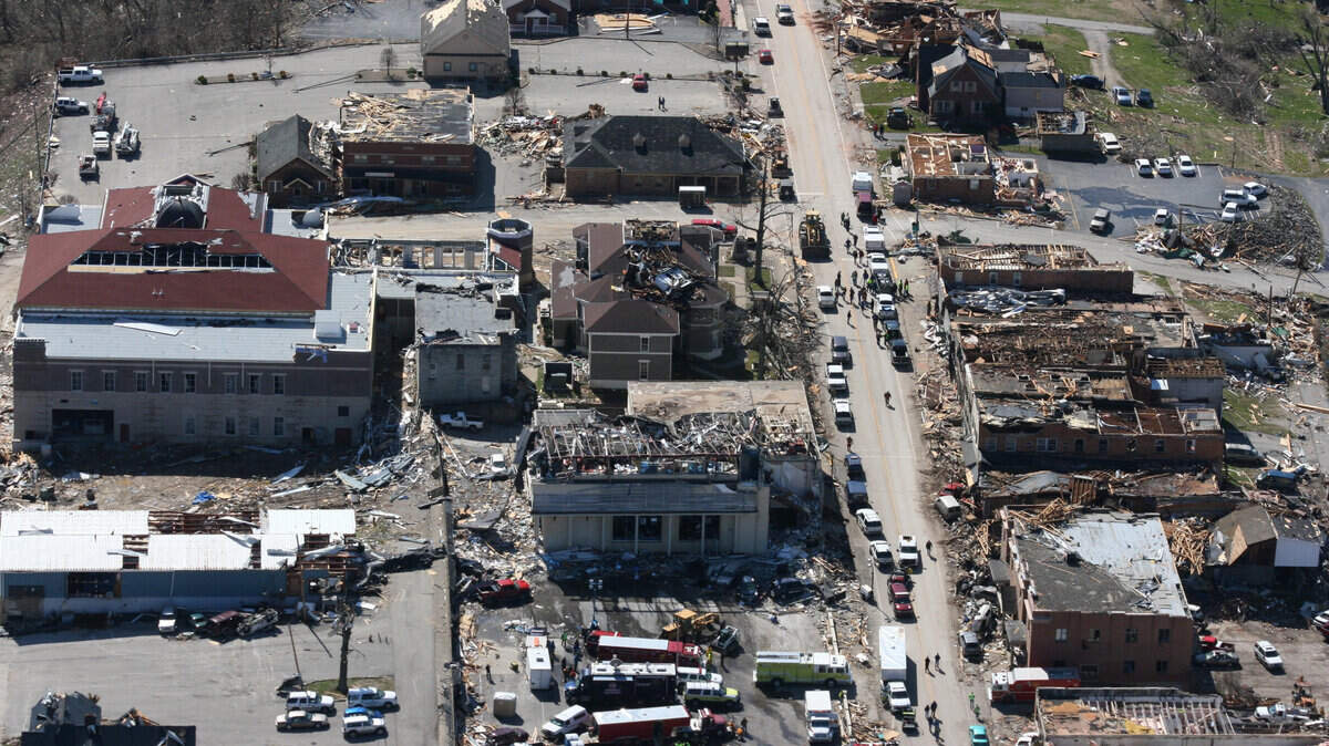 Downtown West Liberty was one of the hardest hit communities devastated by the March 2 tornado outbreak in Eastern Kentucky. Twenty-three Kentuckians were killed in the storms.