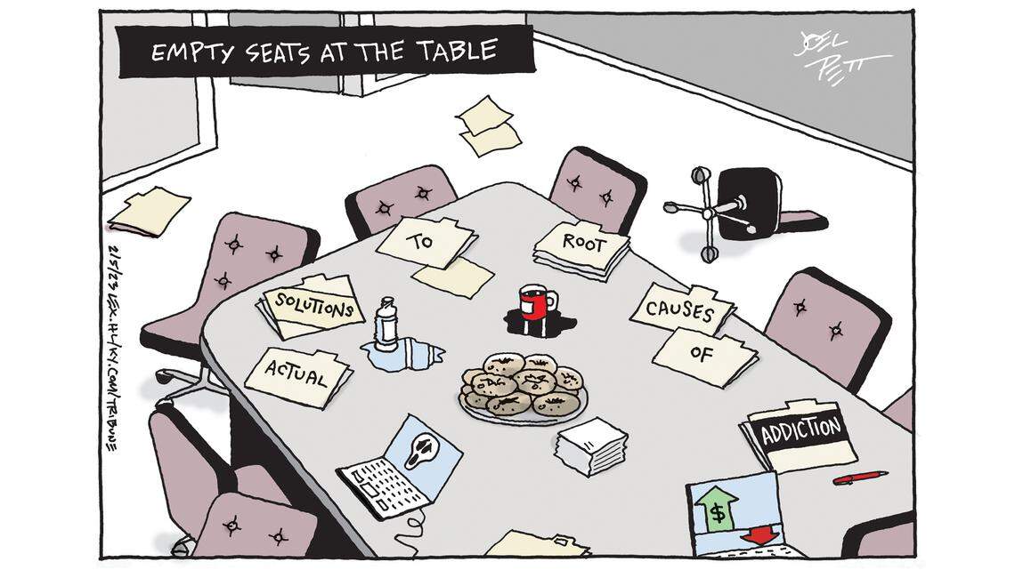 Joel Pett: More empty chairs