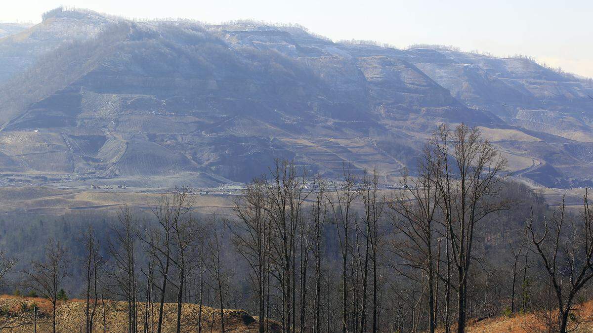 Strip mines in Letcher County, one of eight Kentucky counties in the Promise Zone program. 
