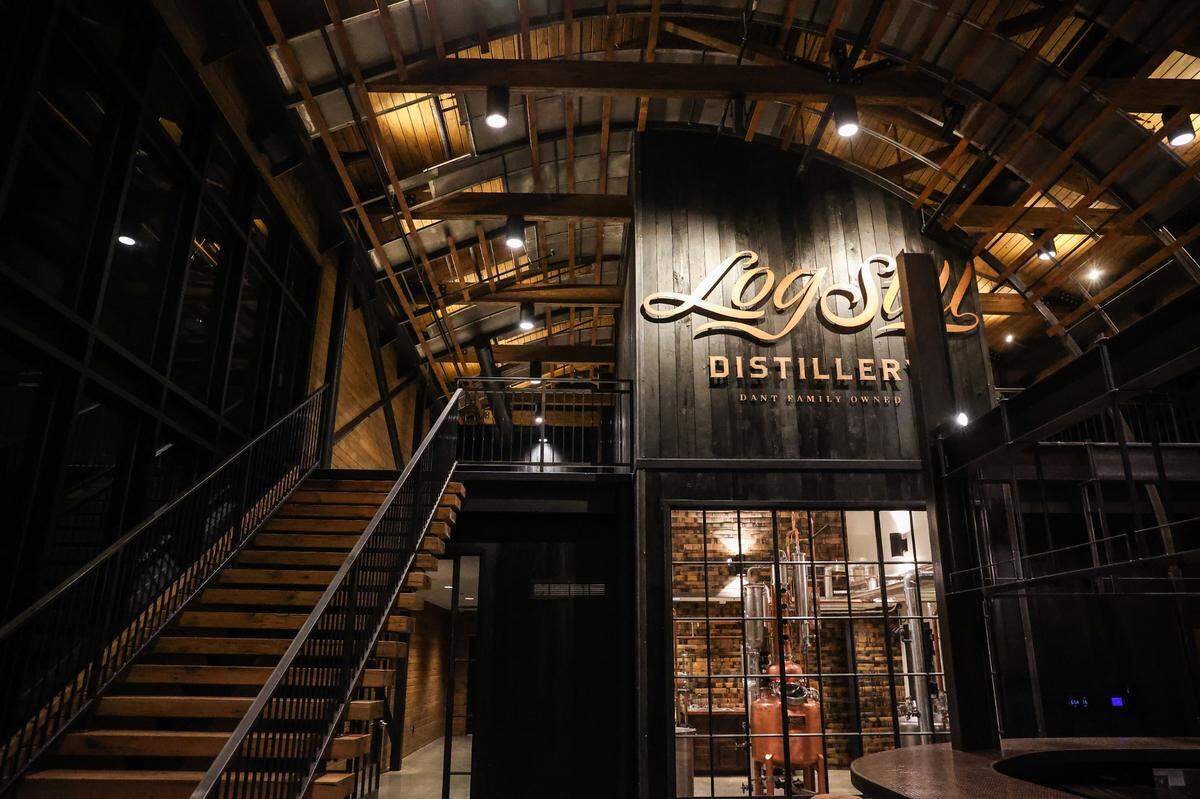 The tasting room at Log Still Distillery offers two Monk’s Road gins and a bourbon. The name is a reference to the nearby Gethsemani monastery.
