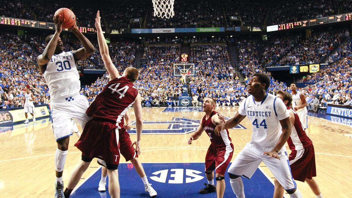Kentucky last played Transylvania in 2013, a 76-42 exhibition win for the Cats who included Julius Randle (30) and Dakari Johnson (44).
