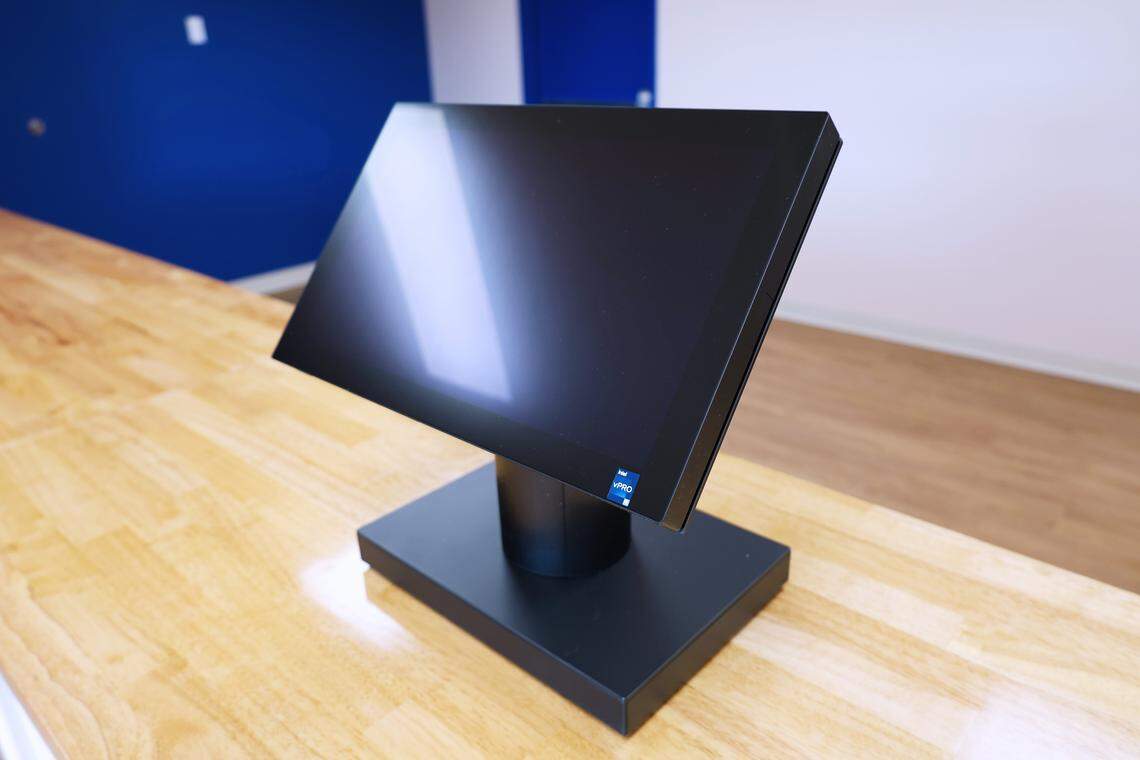 Point of Sales terminals will assist with completing orders, streamlining workflow at Blue Sage, a new medical marijuana dispensary set to open on 172 Imperial Way, in Nicholasville, Ky,  on Jan. 12, 2026.