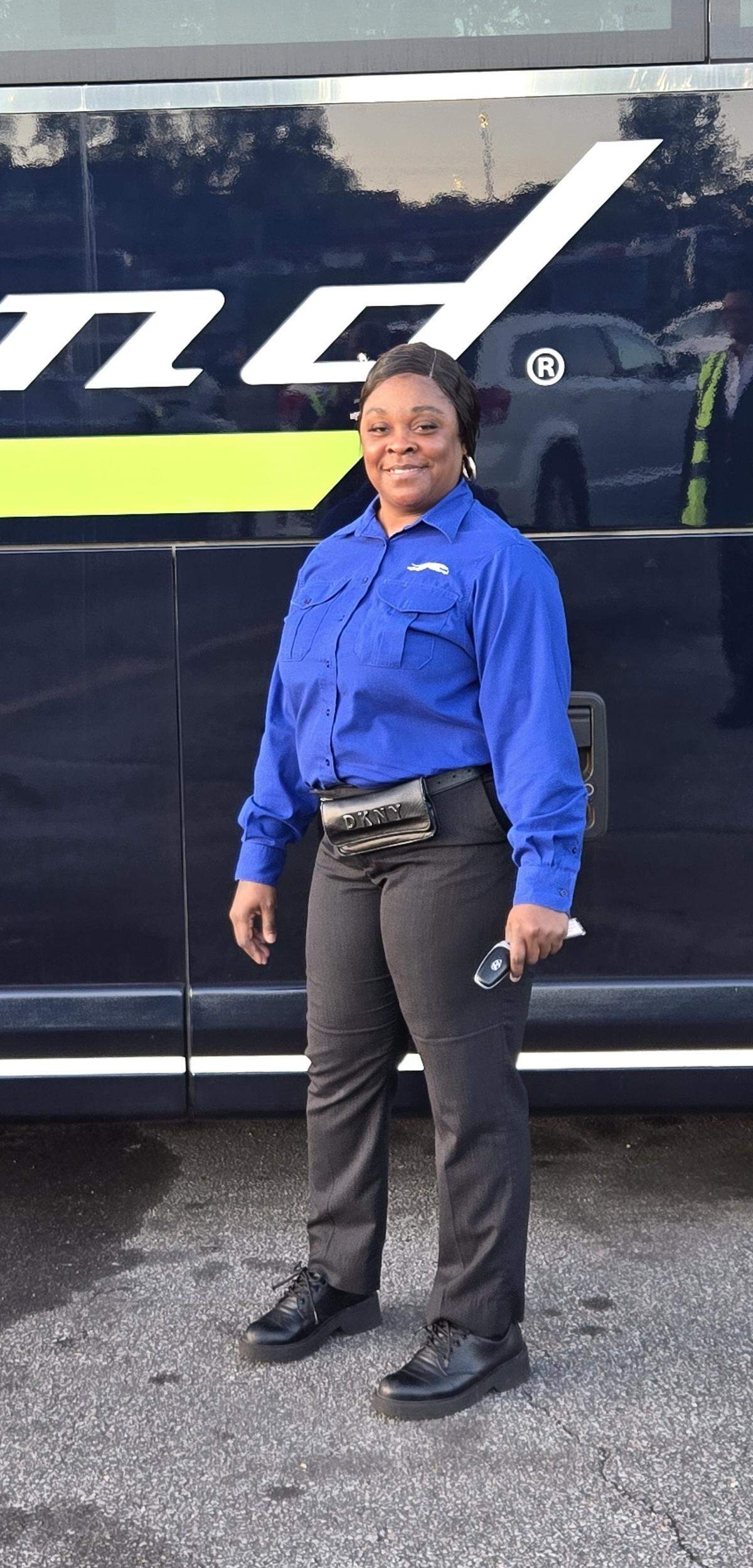 Pam Redding was driving a Greyhound bus with about 35 passengers on Interstate 75 on May 16 when a tornado hit a subdivision near the road and blew debris onto the bus.