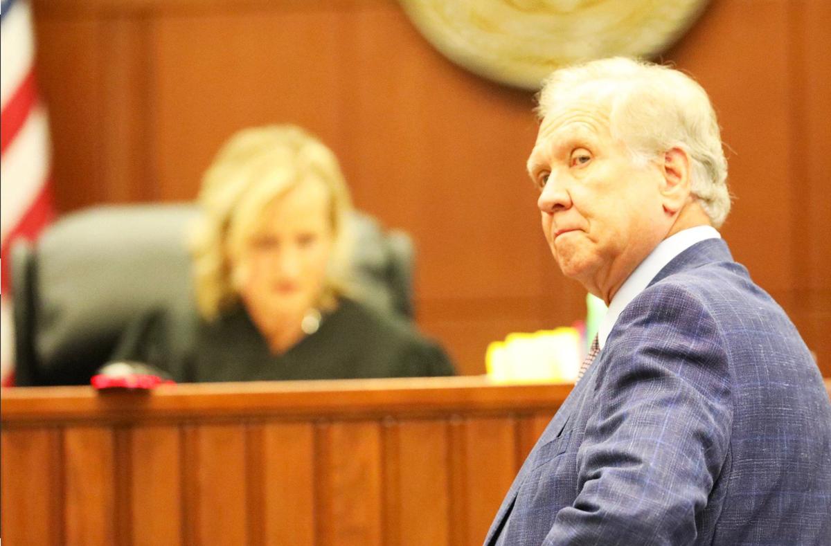 Edward Cooley, a lawyer for Lexington-Fayette Urban County Councilwoman Brenda Monarrrez, spoke during an Aug. 20, 2024, hearing in Lexington, Ky.