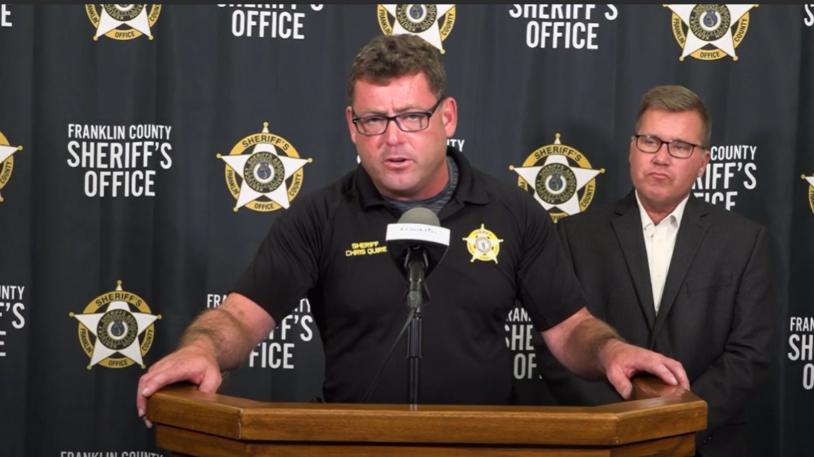 Franklin County Sheriff Chris Quire to retire this month. Replacement named