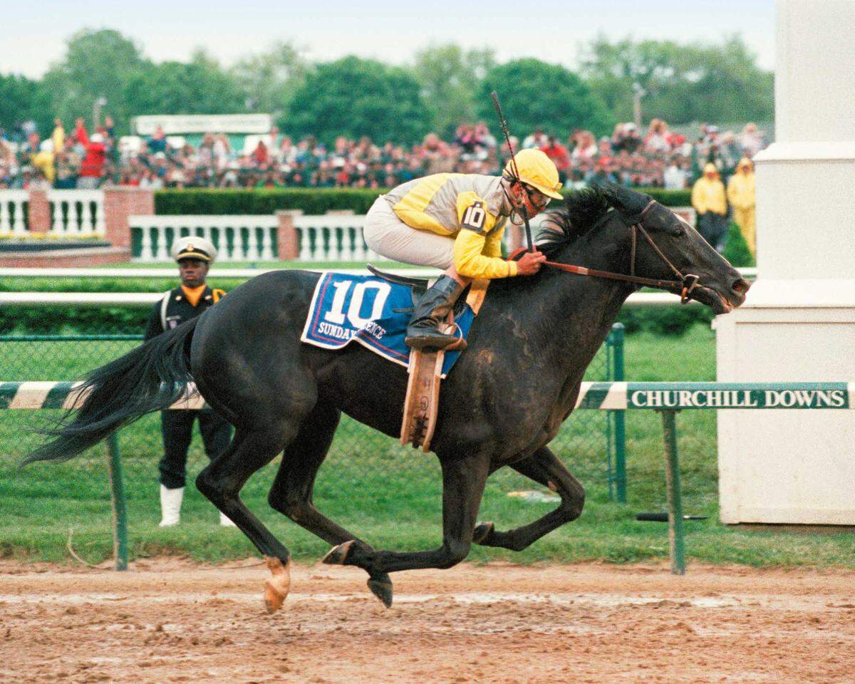 Sunday Silence won the 1989 Kentucky Derby.