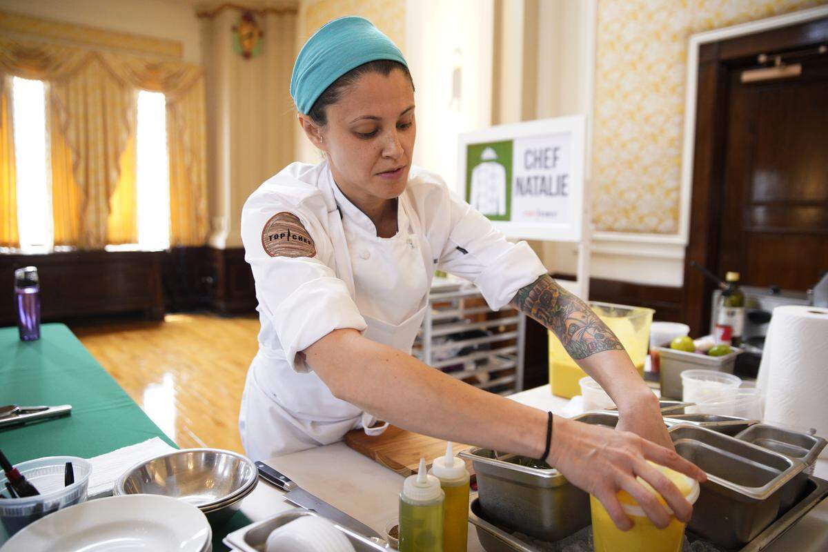 The winner of episode 1’s elimination challenge: Natalie Maronski won with a simple ceviche.