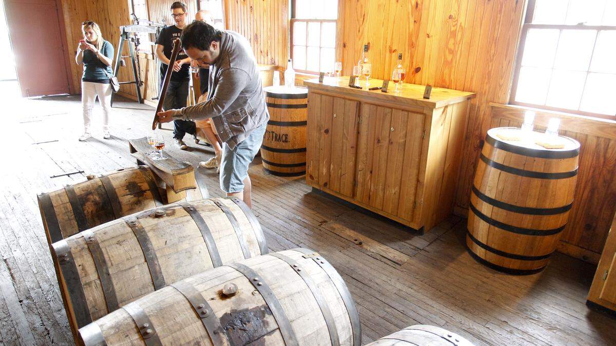 Tolga Sevdik picked out a barrel in June for his Pittsburgh restaurants, Meat & Potatoes and Butcher and the Rye, at Buffalo Trace in Frankfort.